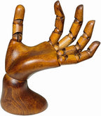 Wooden Hand, Wooden Mannequin, Antique Finish Wood Hand, Hand Model by Unknown