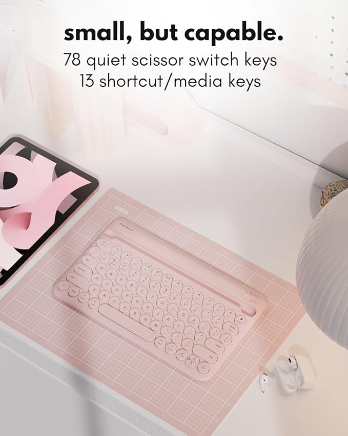 Macally Bluetooth Keyboard for Tablet | Wireless Keyboard for iPad mini/Air/Mini - Image 5
