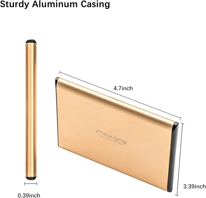 Maxone 500GB Ultra Slim Portable External Hard Drive HDD USB 3.0 Compatible - Image 2