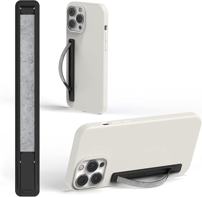 Phone Grip, Ultra Thin Cell Phone Grips Finger Holder Kickstand by SleekStrip
