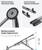 Viozon Magnetic Phone Holder Tripod, Portable Laptop Stand - Image 5