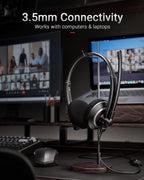 Wired Headset with Microphone for PC Laptop - Image 4