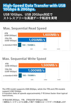 Nextorage Japan 1TB USB3.2 Gen2 Poratable SSD NX-P2SE G sereis Type-C Compact - Image 8