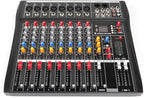 Professional 8 Channel Mixing Console Audio Mixer Bluetooth Digital USB MP3 by TFCFL