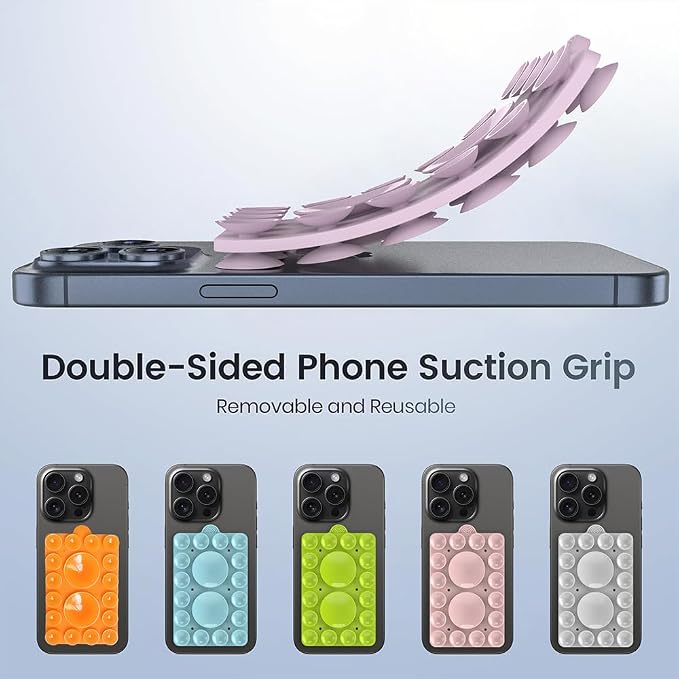 Double Sided Silicone Suction Phone Holder Mount, Compatible - Image 6