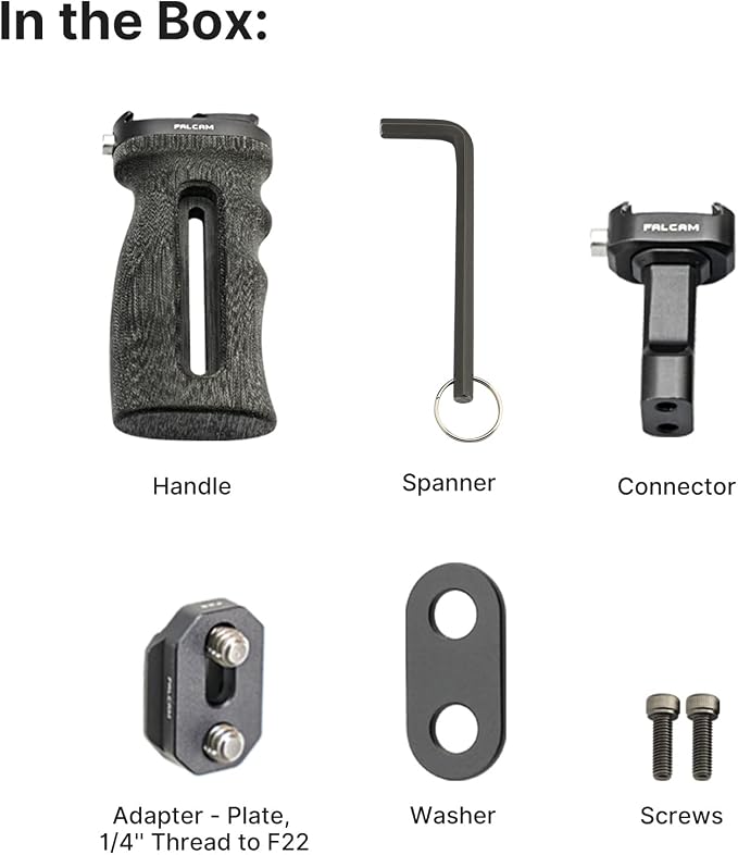 FALCAM F22 Quick Release Handle, Camera Side Handheld Grip Convert 1/4" Thread - Image 7