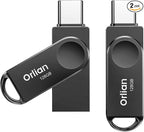 128GB 2-Pack USB C Flash Drive, Dual Drive USB 3.0 and Type C Thumb Drive Up to by Orlian