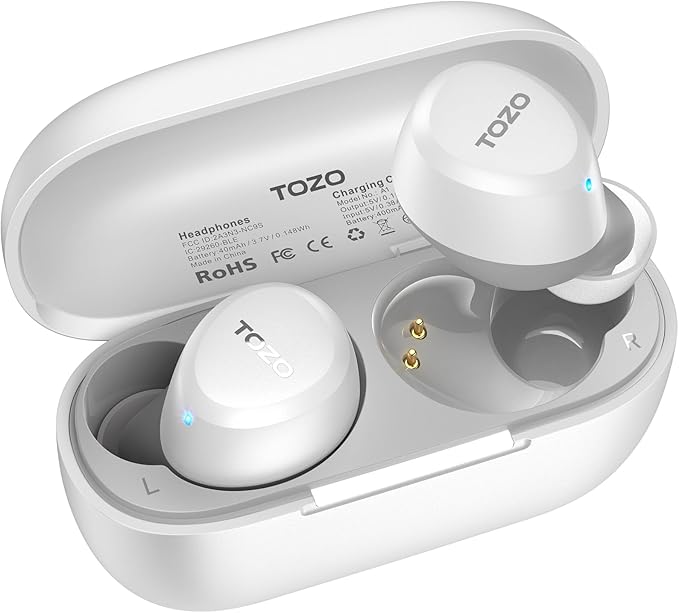 TOZO A1 Wireless Earbuds Bluetooth 5.3 Light Weight in Ear IPX5 Waterproof by TOZO