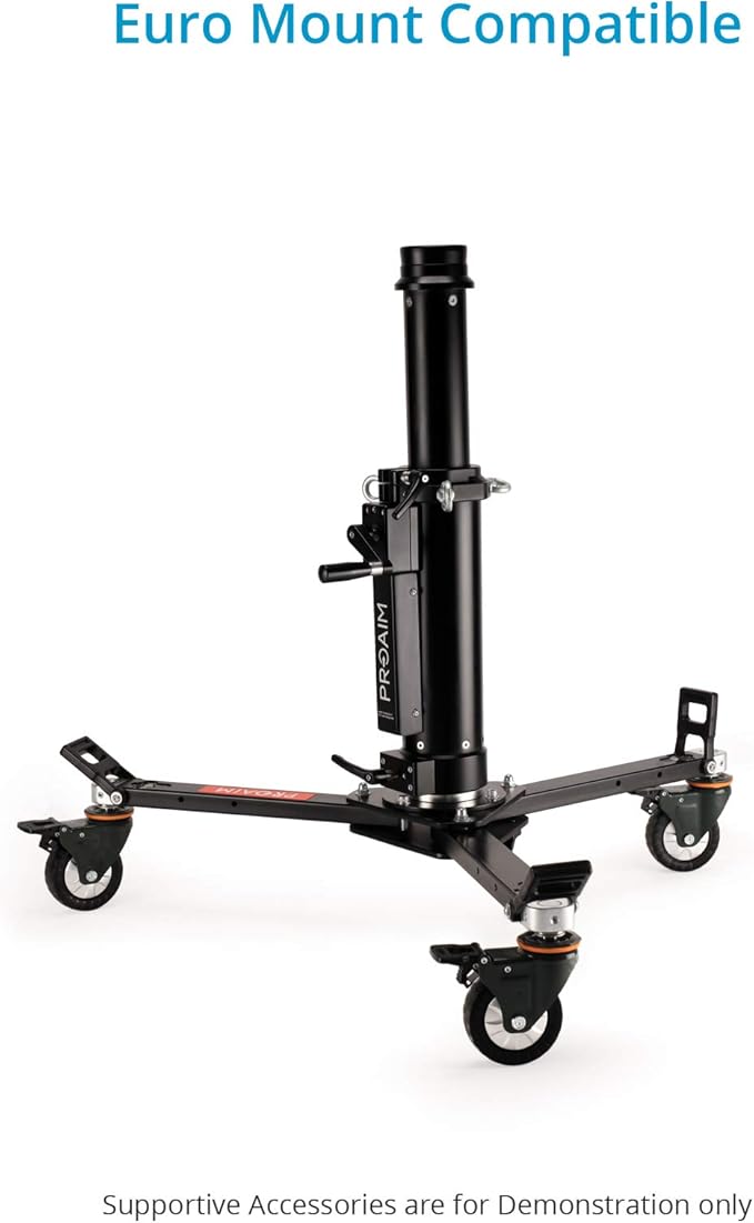 PROAIM Lineo Portable Video Camera Floor Dolly. Heavy-Duty Professional Studio - Image 7