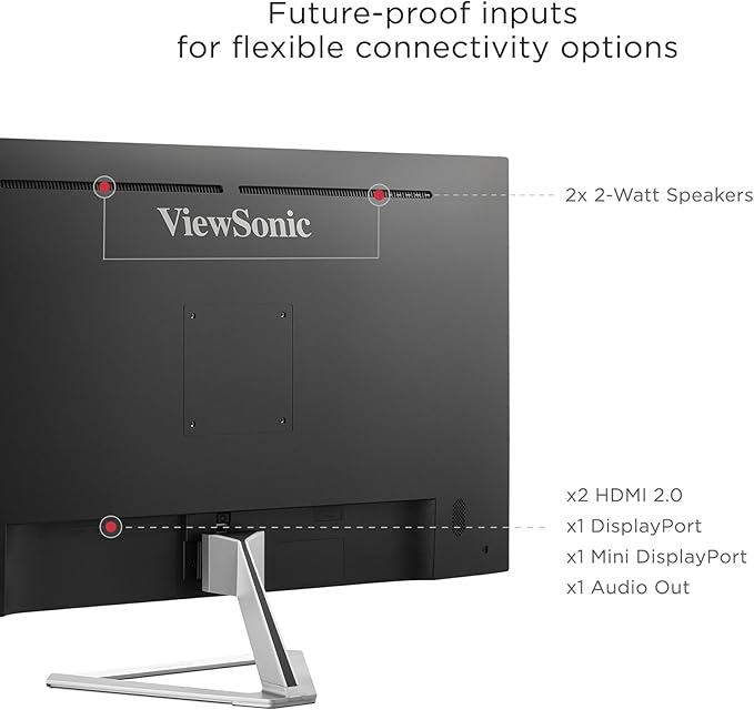 ViewSonic VX3276-4K-MHD 32 Inch 4K UHD Monitor - Image 4