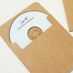 25 Pcs Retro Kraft Paper CD DVD Sleeves Envelopes Cardboard Storage Cases - Image 5