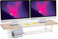 Across-Star Dual-Monitor-Stand-Riser-For-Desk Adjustable Length 32-40 by Acorss-Star