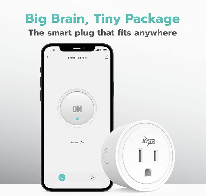 KMC Smart Plug Mini 4-Pack, Wi-Fi Outlets - Image 3