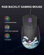 COSTOM Womier G705 USB Wired Gaming Mouse - Image 2
