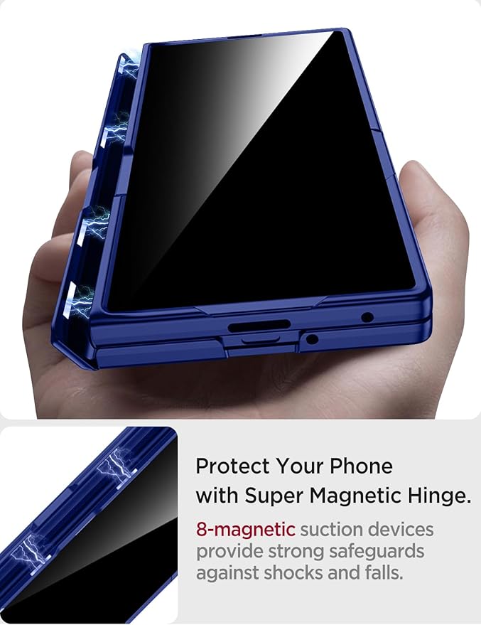 Miimall for Z Fold 7 Case with Privacy Screen Protector, Built-in Adjustable - Image 4