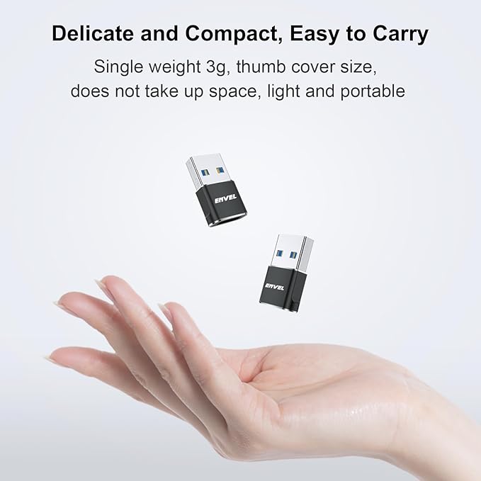 ENVEL USB to USB C Adapter, USB3 5Gbps High Speed Data Transfer, OTG Converter - Image 5