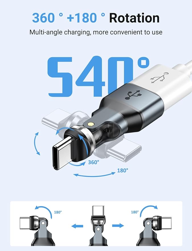 USB C to USB Adapter, Can be Rotated 540 Degrees - Image 2
