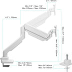 ARES WING Ultrawide Single Monitor Arm, Heavy Duty Monitor Mount - Image 2