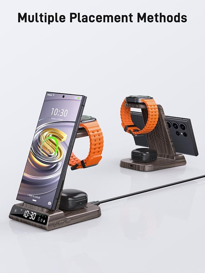 Wireless Charger for Samsung Charging Station, 3 in 1 Android Phone Charger for - Image 5