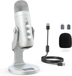 ZealSound Podcast Microphone for PC, Noise Cancellation USB Mic by zealsound