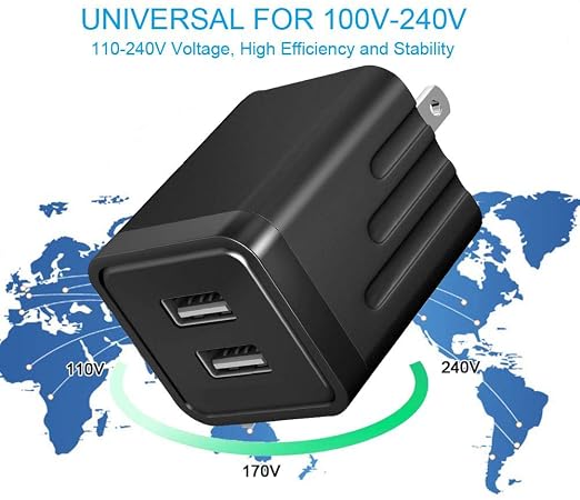 iPhone Fast Charger, iPhone Charger Fast Charging 2Pack Dual Port USB Wall - Image 5