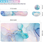 4-in-1 Large Gaming Mouse Pad, Keyboard Wrist Rest Pad & Wrist Support Mousepad - Image 3