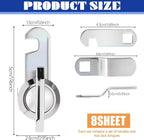 Thumb Operated Offset Cam Locks, 7/8" Keyless Cabinet Locks - Image 4