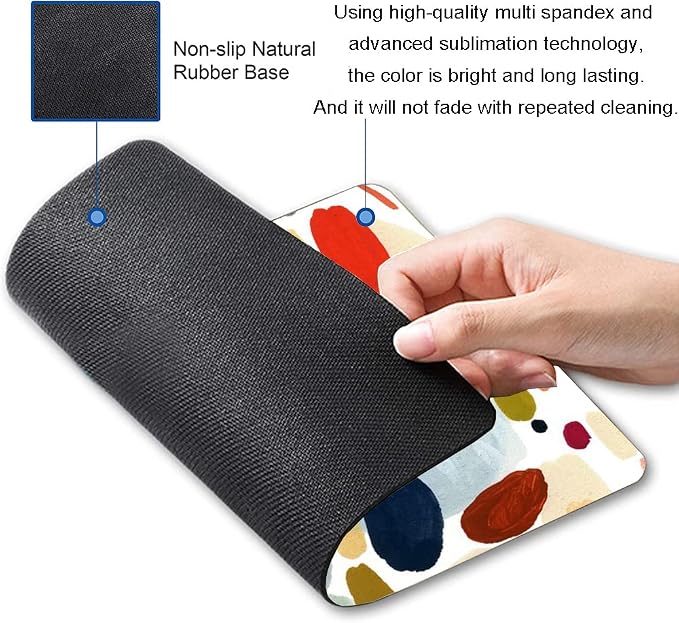 Mouse Pad, Square Non-Slip Rubber Personalized Computer Mouse Mat, Waterproof - Image 2