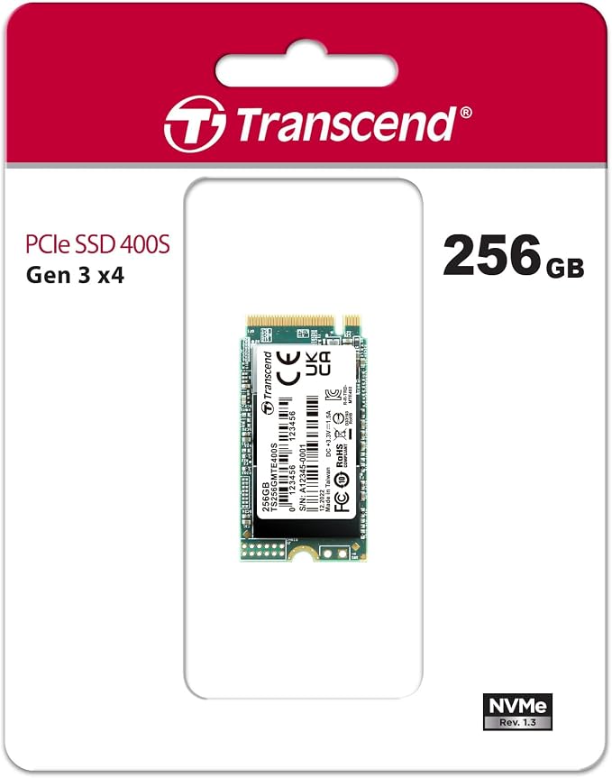 Transcend 256GB MTE400S M.2 2242 PCIe Gen3x4 SSD, Compatible - Image 2