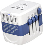 Universal Travel Adapter, International Plug Adapter, WAUDM All in One by WAUDM