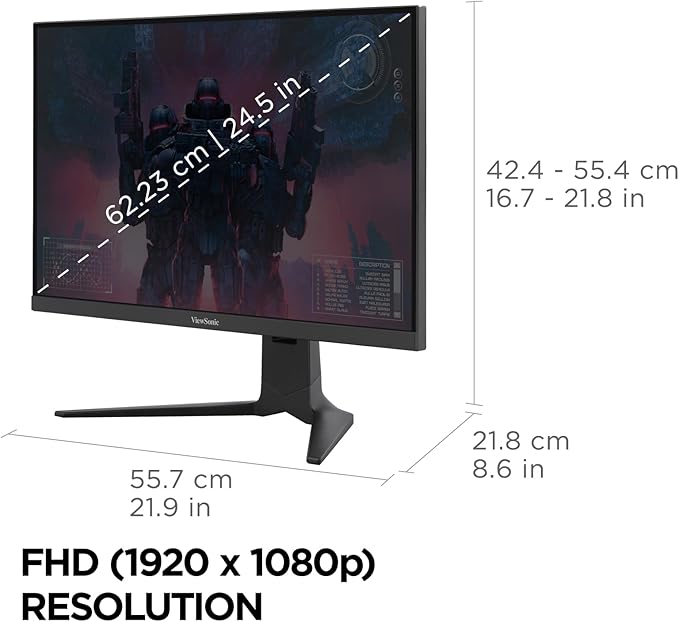 ViewSonic XG2536 25 Inch 1080p IPS Gaming Monitor - Image 6