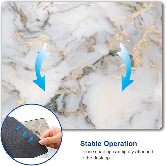 Mouse Pad, Premium-Textured Marbling Mouse Mat Square Waterproof Non-Slip - Image 6
