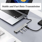 Multiport USB C Adapter, 7 in 1 USB C Docking Station - Image 3