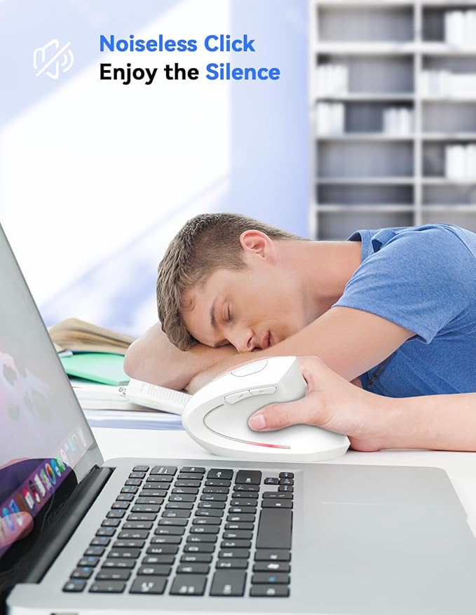 TECKNET Ergonomic Mouse, 4800 DPI Wireless Vertical Mouse - Image 4