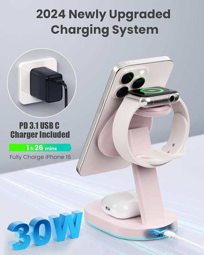 3 in 1 Wireless Charger Charging Station - Image 3