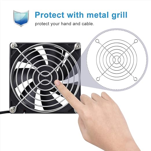 2 Packs Wathai 92mm x 25mm 90mm 5V USB Fan - Image 6