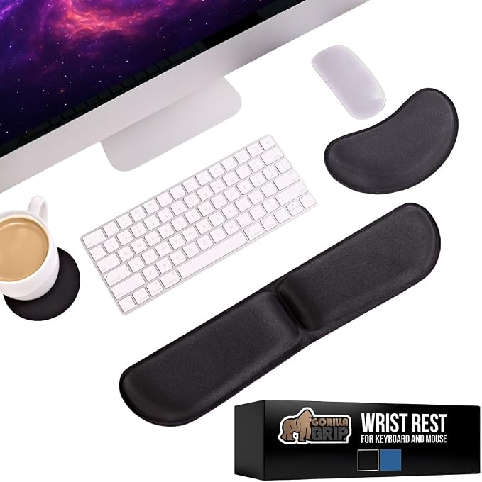 GORILLA GRIP Silky Gel Memory Foam Keyboard Wrist Rest by GorillaGrip