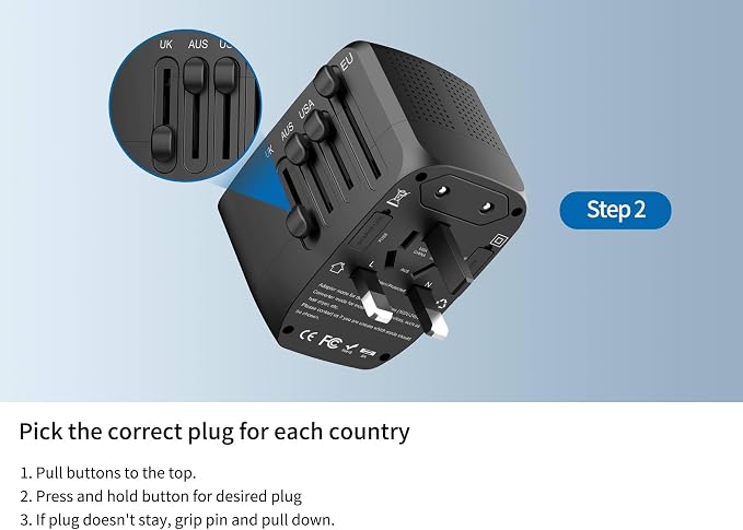 International Travel Adapter Voltage Converter Combo - Image 6