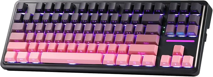 Redragon K728 PRO 80% Wireless Gasket Gaming Keyboard, 3-Mode 87 Keys TKL by REDRAGON