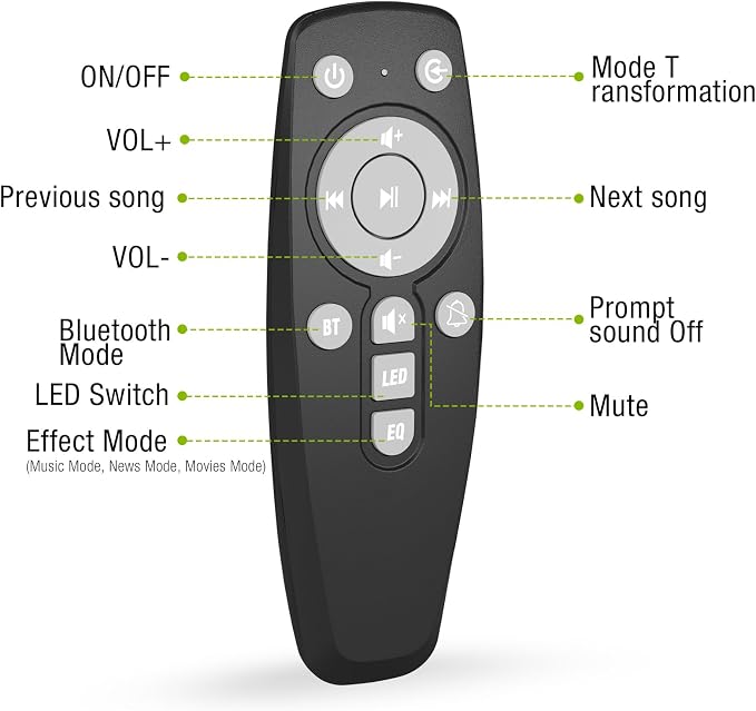 Sound Bar, 100W Sound Bar for Smart TV, 2 in 1 Detachable Home Speaker Bass - Image 9