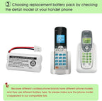 iMah BT162342/BT262342 2.4V 300mAh Ni-MH Cordless Phone Battery Pack, Also - Image 5