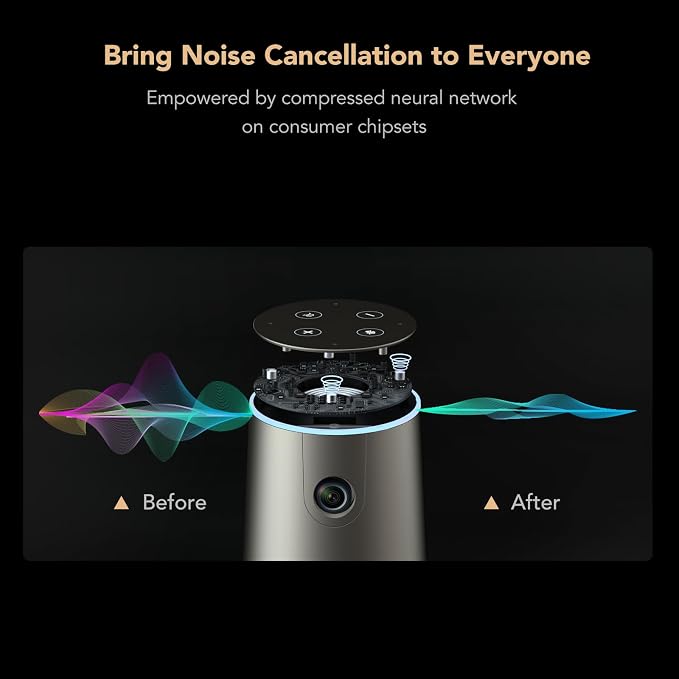NUROUM C46 4K Video Conference Webcam, 8MP CMOS/AI Auto-Framing/5x Zoom - Image 6