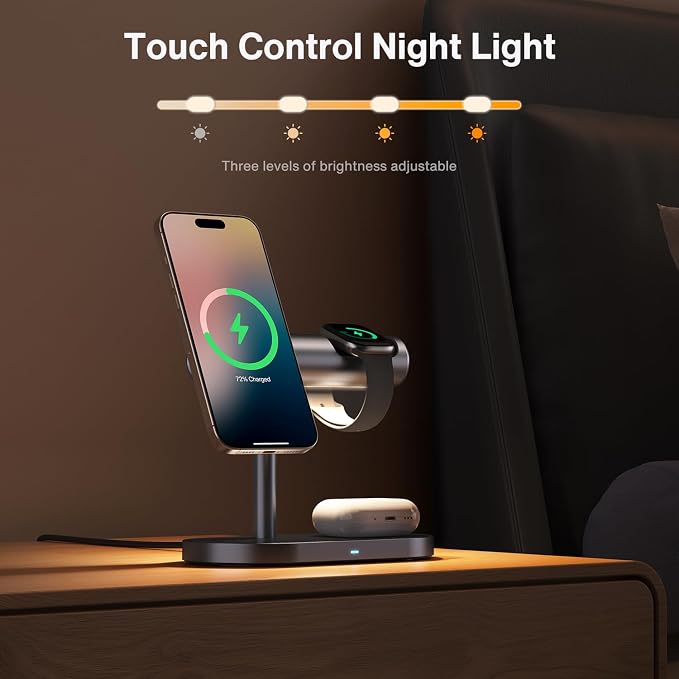 iVANKY 15W Fast Qi2 Certified 4 in 1 Wireless Charger Stand - Image 5