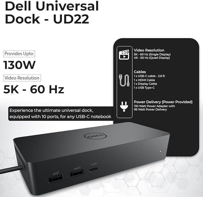 UD22 Dell Docking Station Dual Monitor Bundle - Image 3