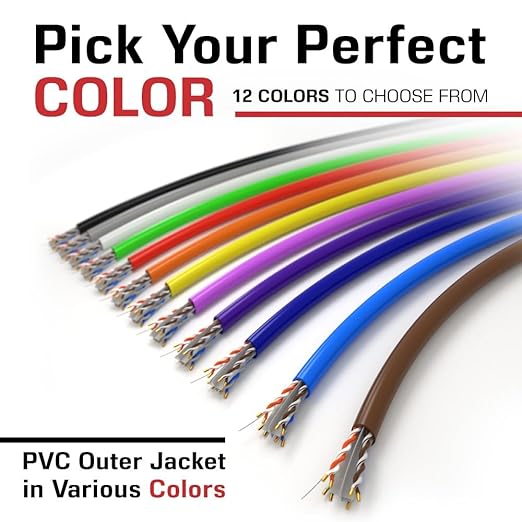 DRIPSTONE CAT6 Ethernet Cable 1000ft Bulk Network LAN Wire 23AWG Solid CCA UTP - Image 5