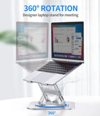Adjustable Laptop Stand with 360 Rotating Base, Stable Computer Stand - Image 2