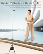 87" Phone Tripod, Overhead Flexible Tall Tripod Stand - Image 4