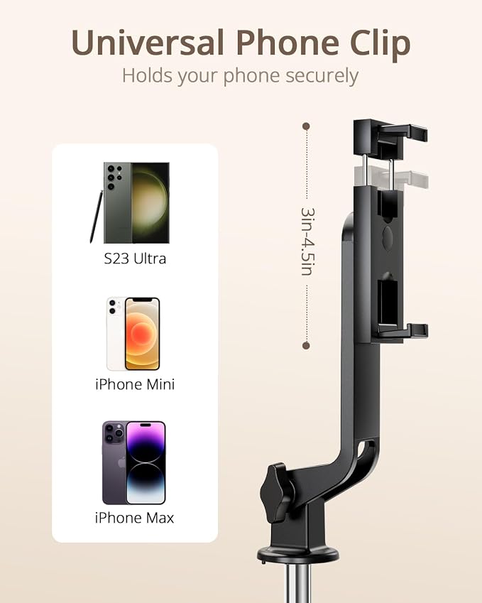 UBeesize Selfie Stick Tripod for iPhone and Android, Portable Selfie Sticks - Image 5