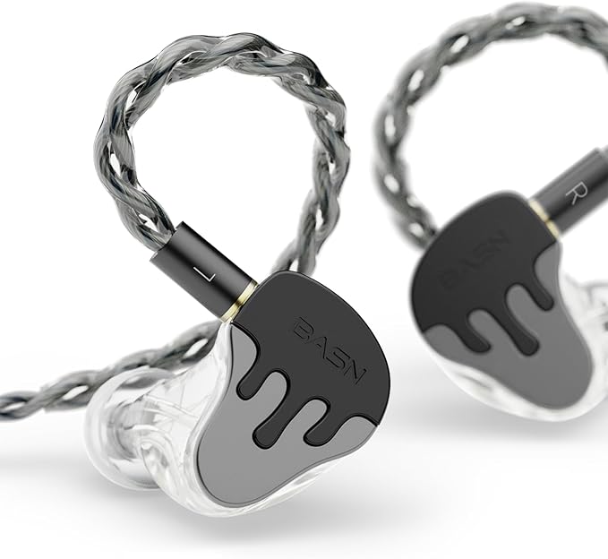 BASN BmasterX in Ear Audio Monitor, Hybrid 6 Drivers IEM Earphones by BASNAudio