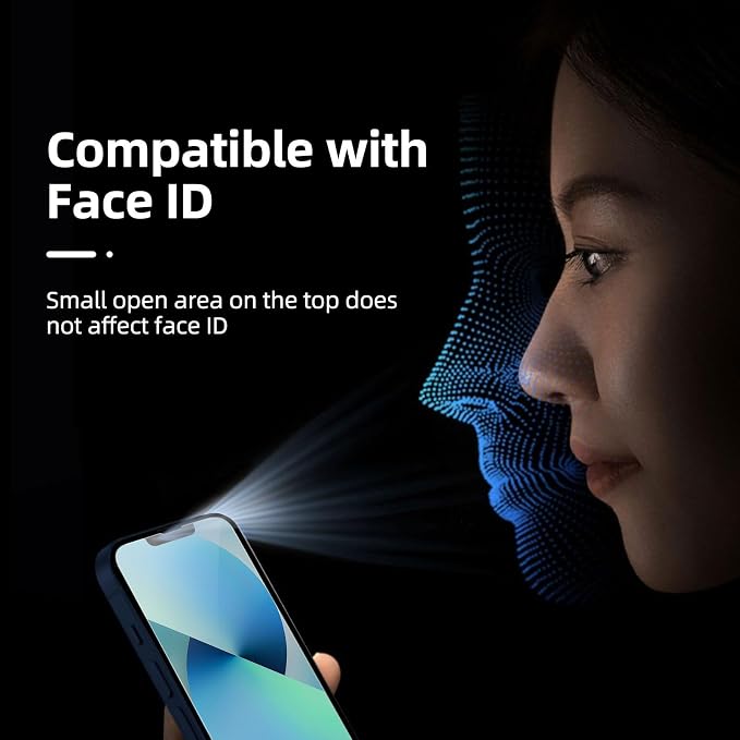 NEW'C 3 Pack Designed for iPhone 13 Mini Screen Protector, Enhanced Tempered - Image 7